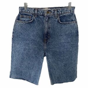 AMERICAN APPAREL DENIM DIY THE HIGH-WAIST JEANS RAW HEM SHORTS - 29